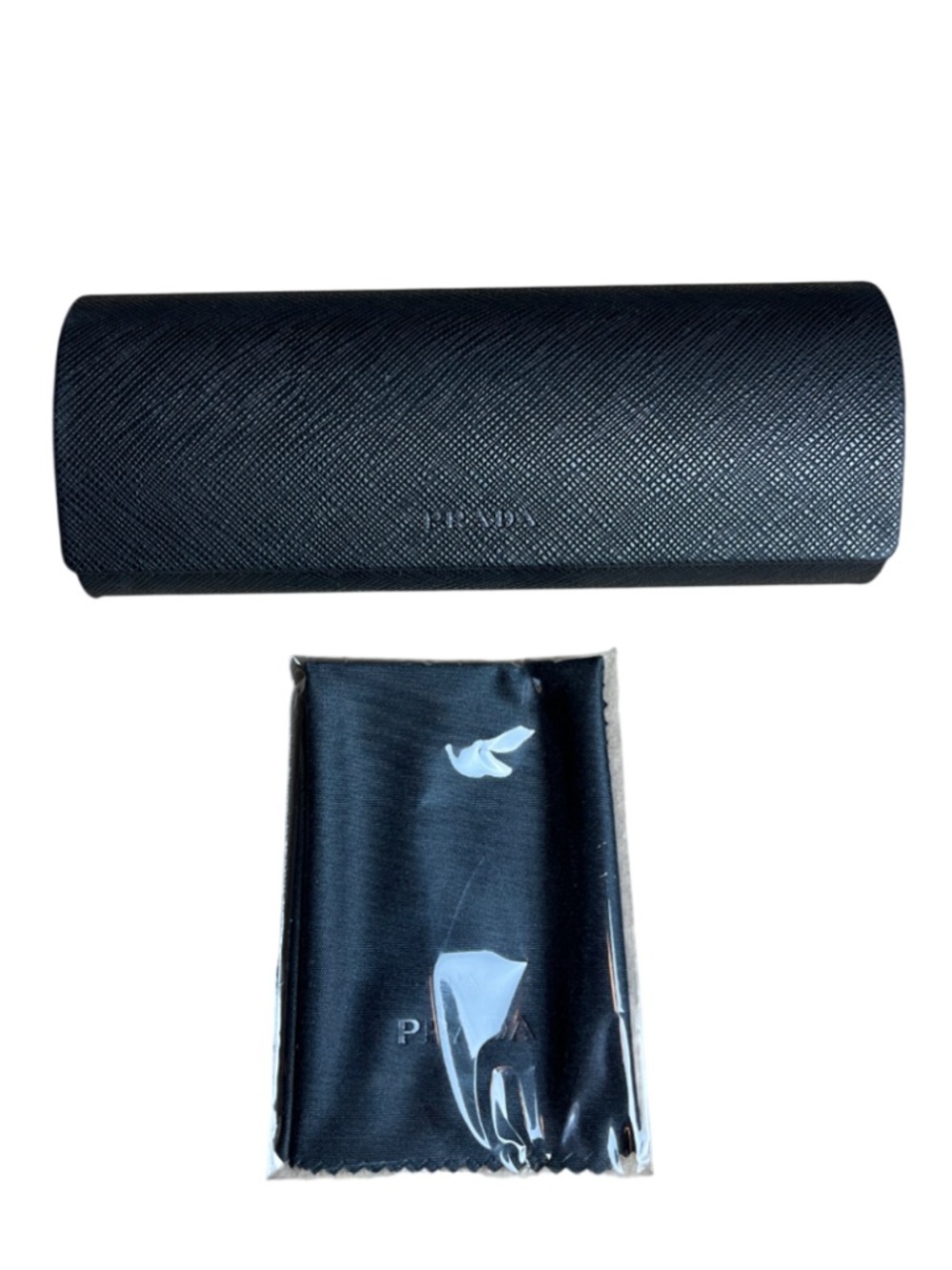 PRADA Glasses Case & Cleaning Cloth -NWOT